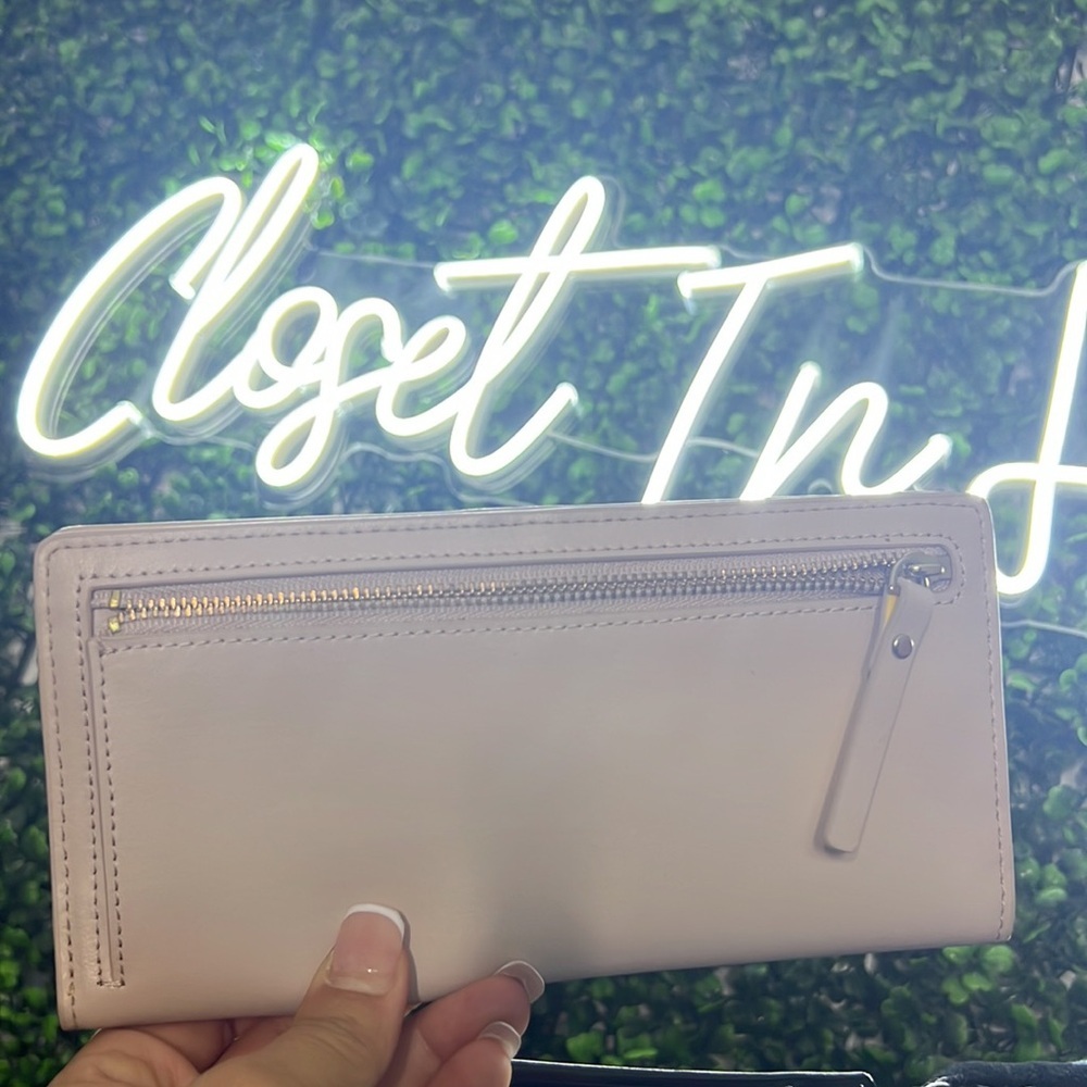 Kate Spade Arbour Hill Large Stacy Beige Cream and Yellow Wallet - Picture 5 of 6